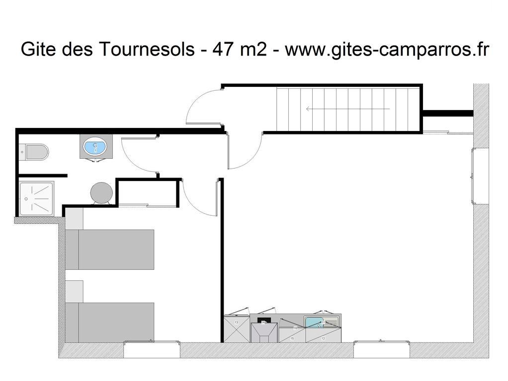Gites des Camparros Nailloux Chambre photo